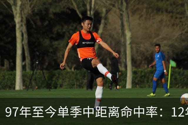 97年至今单季中距离命中率：12年贾米森最铁 嘴哥&威少&乔治在列